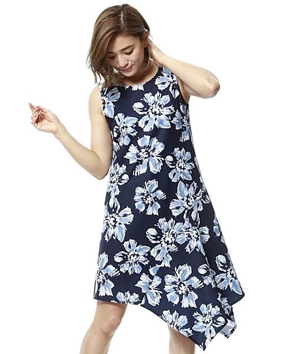 ペイントフラワーワンピース