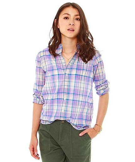 ネオンチェックシャツ