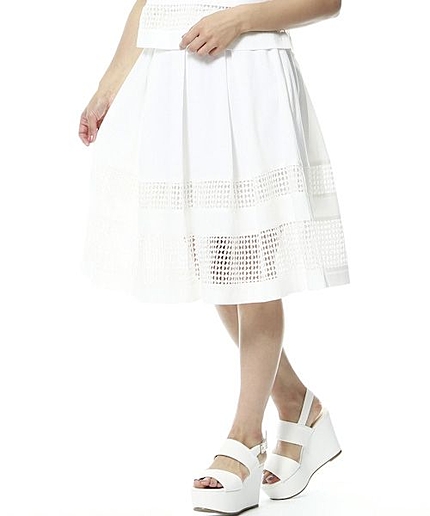 レースキリカエボーダースカート