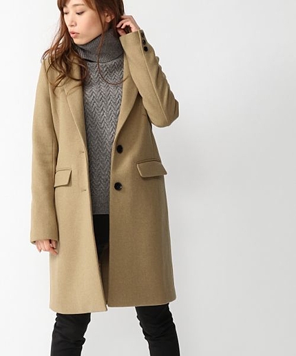 【WEB限定先行予約/S・XLサイズ展開アイテム】ウールチェスターコート