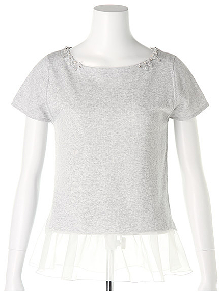 キャミ付ミラノリブニット