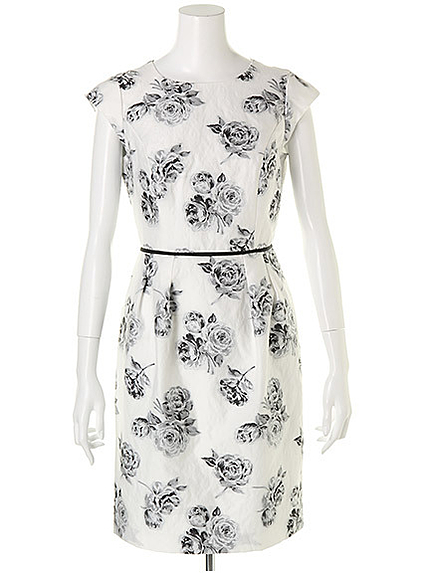 フラワージャガードワンピース