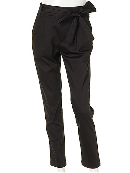 リボンベルト付タックパンツ(25176592)