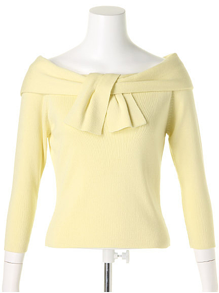 前結びショルダーニット