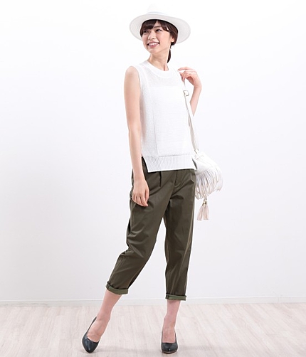 【steady.7月号掲載】 ラミーコットンニットベスト