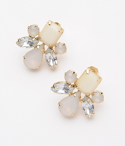 配色ビジューピアス