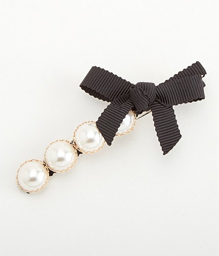 グログランリボン/パールクリップ