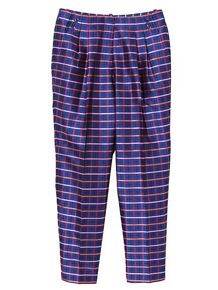 カラーチェックパンツ