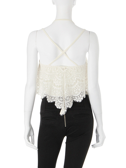 BACKクロスレースキャミソール