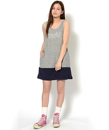 【Zipper夏号掲載】PILE TANK DRESS