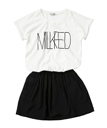 【mini7月号掲載】S/S TEE COMBI DRESS SESSION (コンビワンピース/ロゴ)