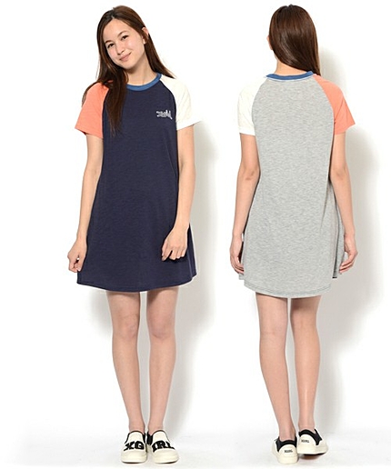 【mer7月号掲載】CRAZY COLOR RAGLAN DRESS