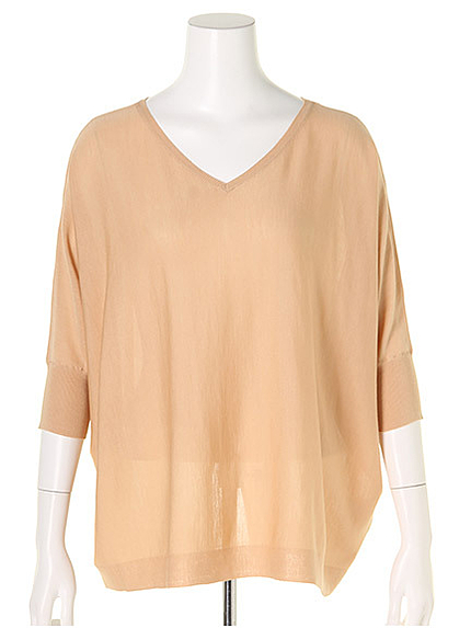 バックスリットニット