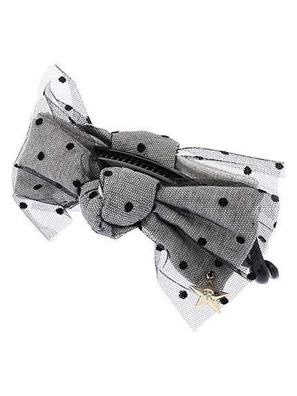 チュール重ねリボンバナナクリップ