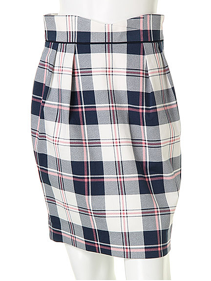 チェックスカート