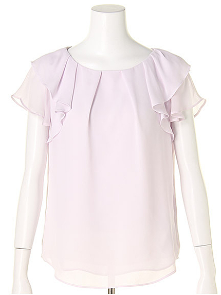 2WAYラッフルブラウス