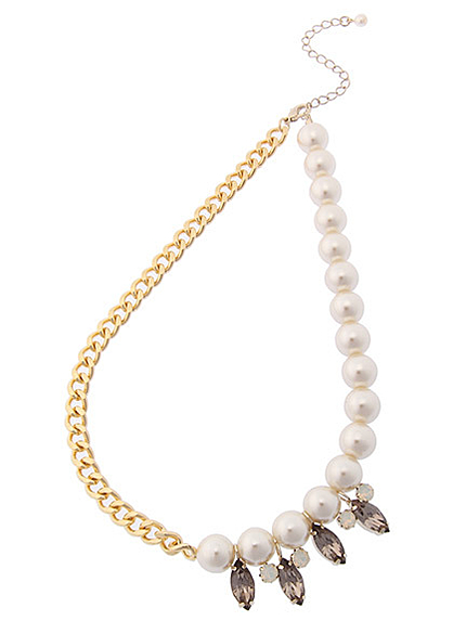 パールチェーンネックレス