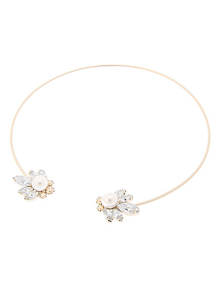 ビジュー合わせネックレス