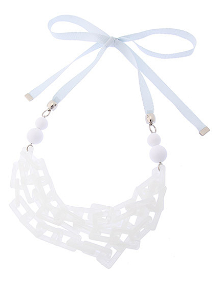 クリアチェーンネックレス