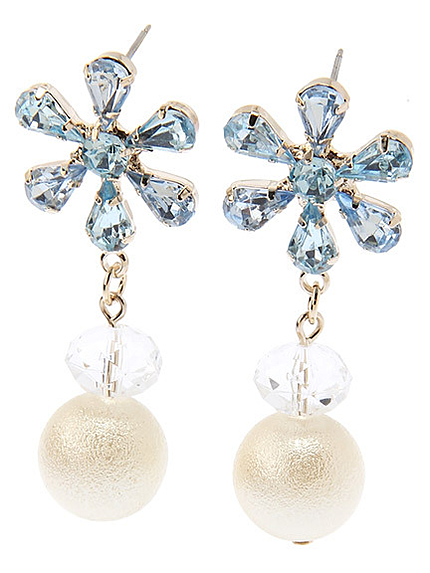 グラデカラービジューピアス