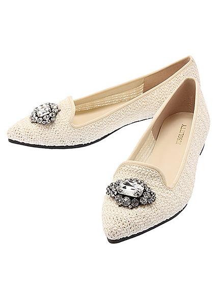 雑材フラットシューズ