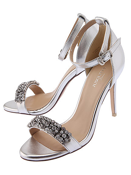 【JUSGLITTY Luxe】ビジュー付サンダル