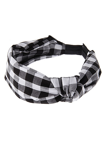 ギンガムチェックカチューシャ