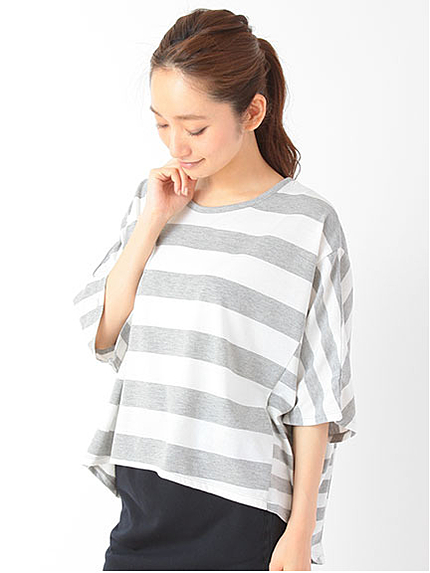 メランジボーダー 切替TEE