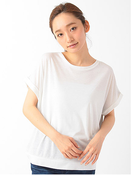 ・バックスリットドルマンプルオーバー