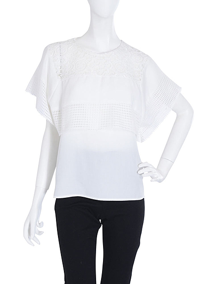 ポンチョレイヤードトップス