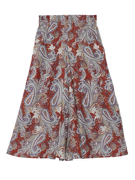 ペイズリーガウチョパンツ【2015秋新作】