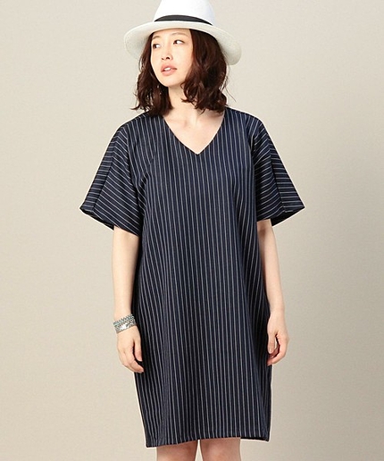 BY ストライプジャカードヤッコワンピース