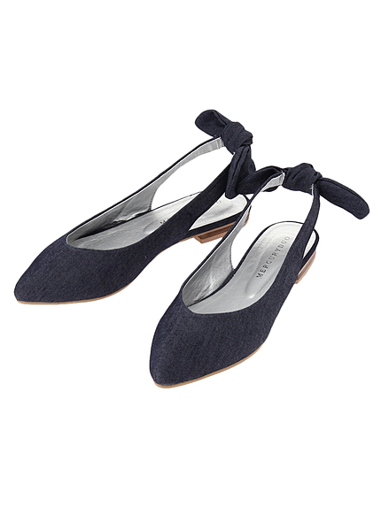 【GDS】 バックリボンフラットパンプス