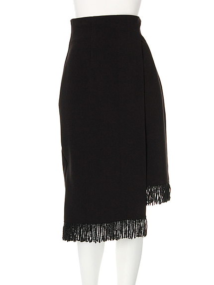 フリンジラップペンシルスカート
