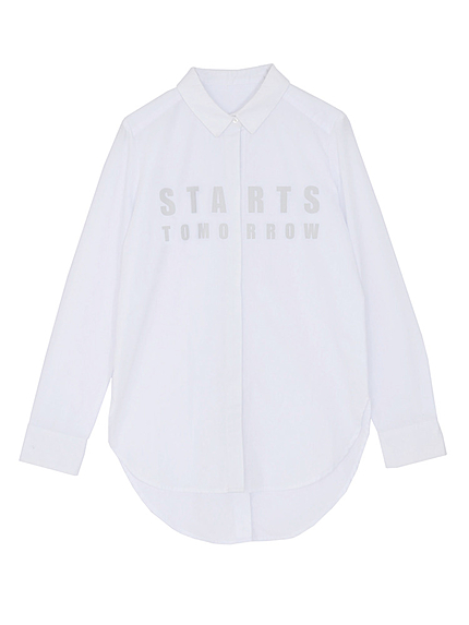 バックラップロゴシャツブラウス【2015秋新作】