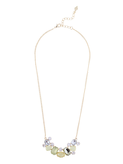 パステルビジューネックレス