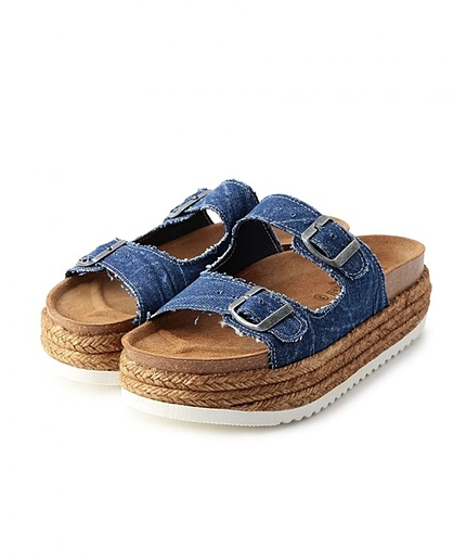 JEFFREY CAMPBELLジュートデニムサンダル/BCJ/C 2ST JUTEDNM SNDL40