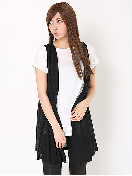 ドルマンゆるTシャツ＋ロングジレSET