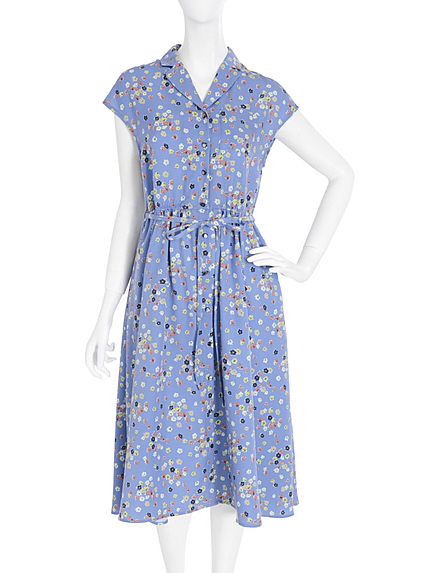 【dazzlin】アンティークフラワーロングドレス