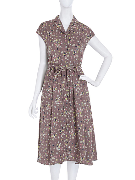 【dazzlin】アンティークフラワーロングドレス