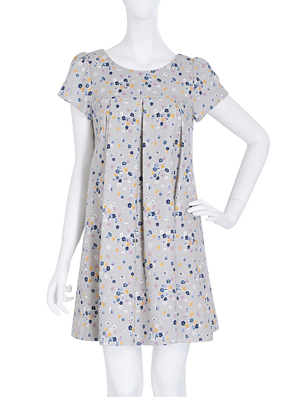 【dazzlin】アンティークフラワーＡラインワンピース