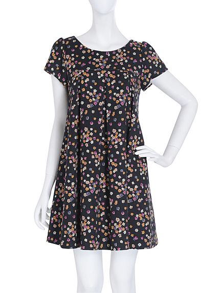 【dazzlin】アンティークフラワーＡラインワンピース