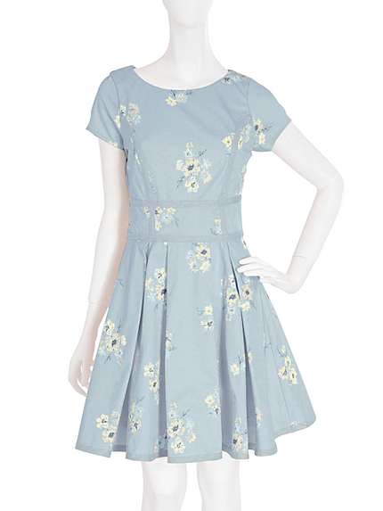 【dazzlin】パイピング花柄ワンピース