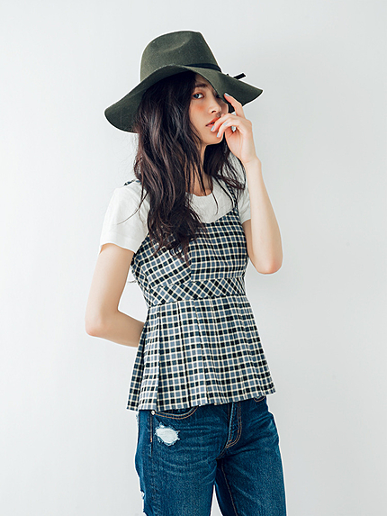 【dazzlin】チェックキャミソール