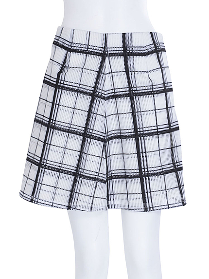 W CHECK スカート