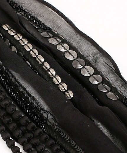 くるみネックレス付シルクストール