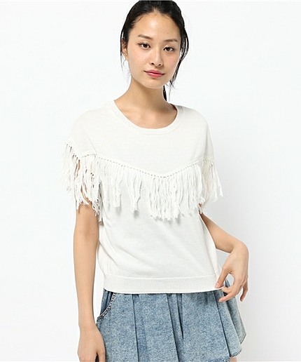 WEGO/フリンジニット