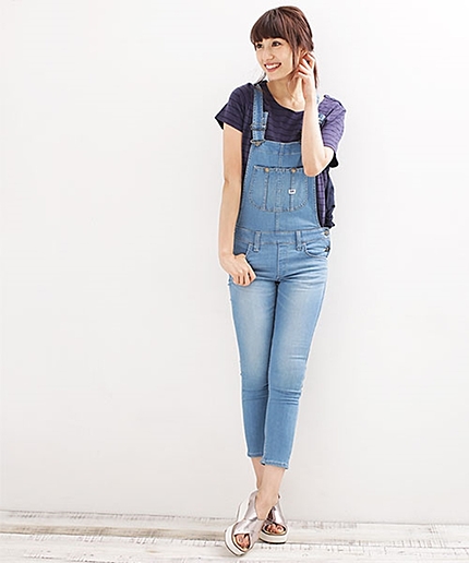 NU別注デニムサロペット