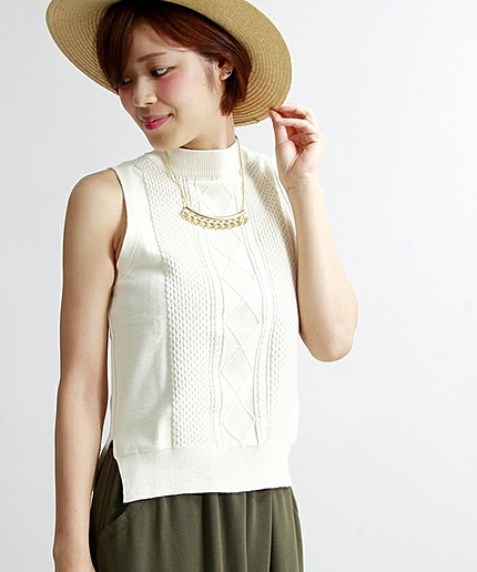 ΠWEGO/ニットベスト