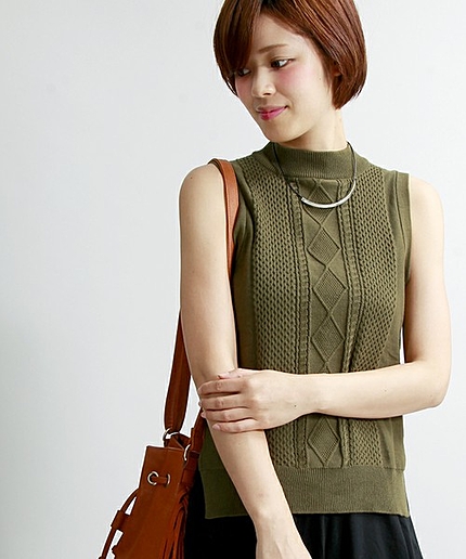 ΠWEGO/ニットベスト